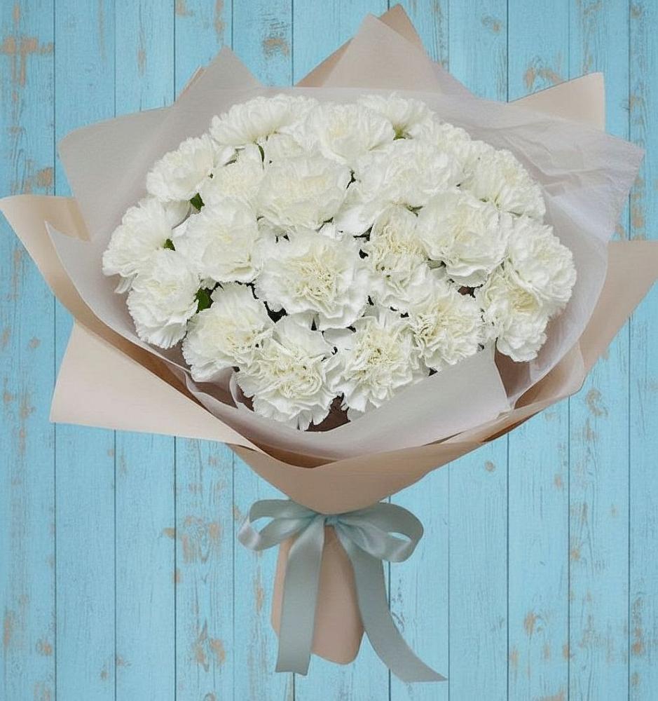 Букет цветов из: Гвоздики в Натухаевской