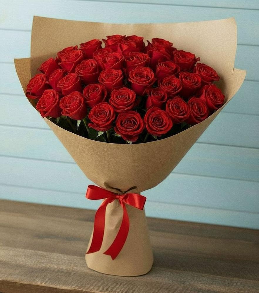 Букет Красные розы Милано в Натухаевской