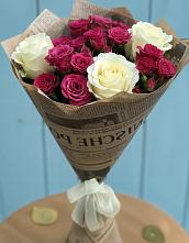 Букет цветов из:  Розы #REPLACE_PRED# Натухаевской