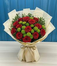 Букет цветов из:  Розы и Хризантемы в Натухаевской