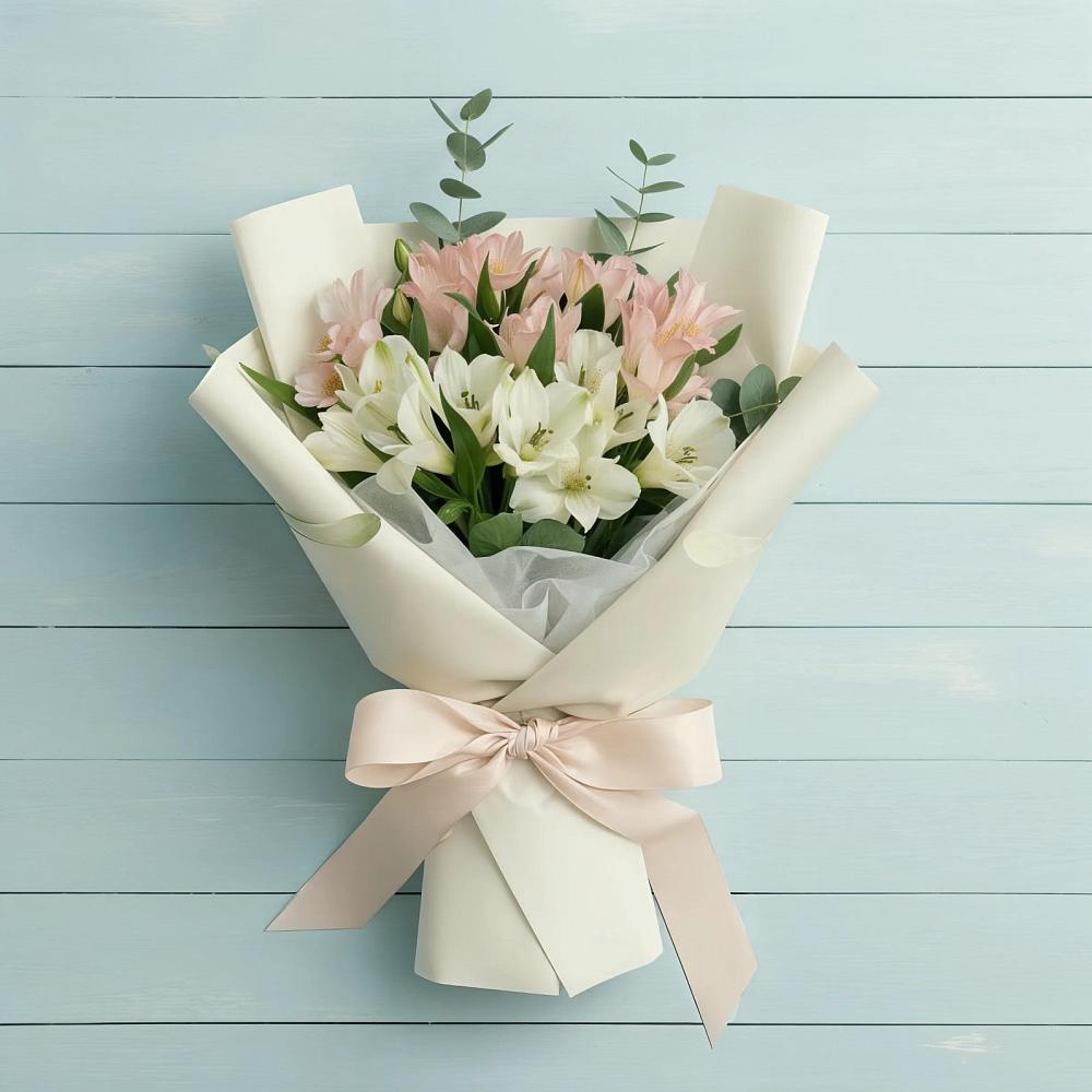 Букет цветов из: Альстромерии в Натухаевской