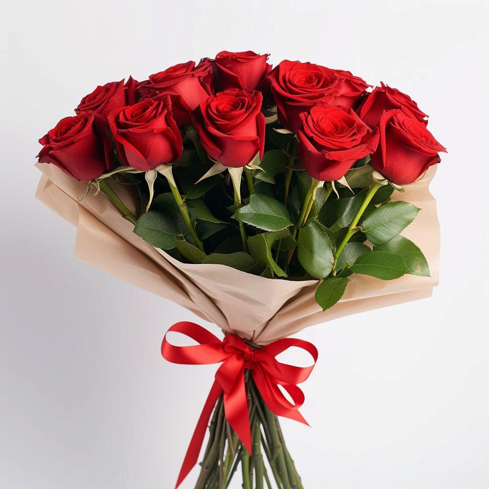 Букет 11 Красных роз Эдлесс Лав в Натухаевской