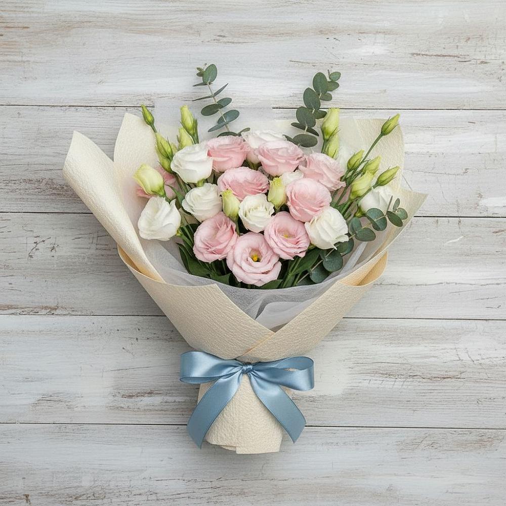 Букет цветов из: Лизиантусы в Натухаевской