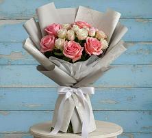 Букет цветов из:  Розы #REPLACE_PRED# Натухаевской